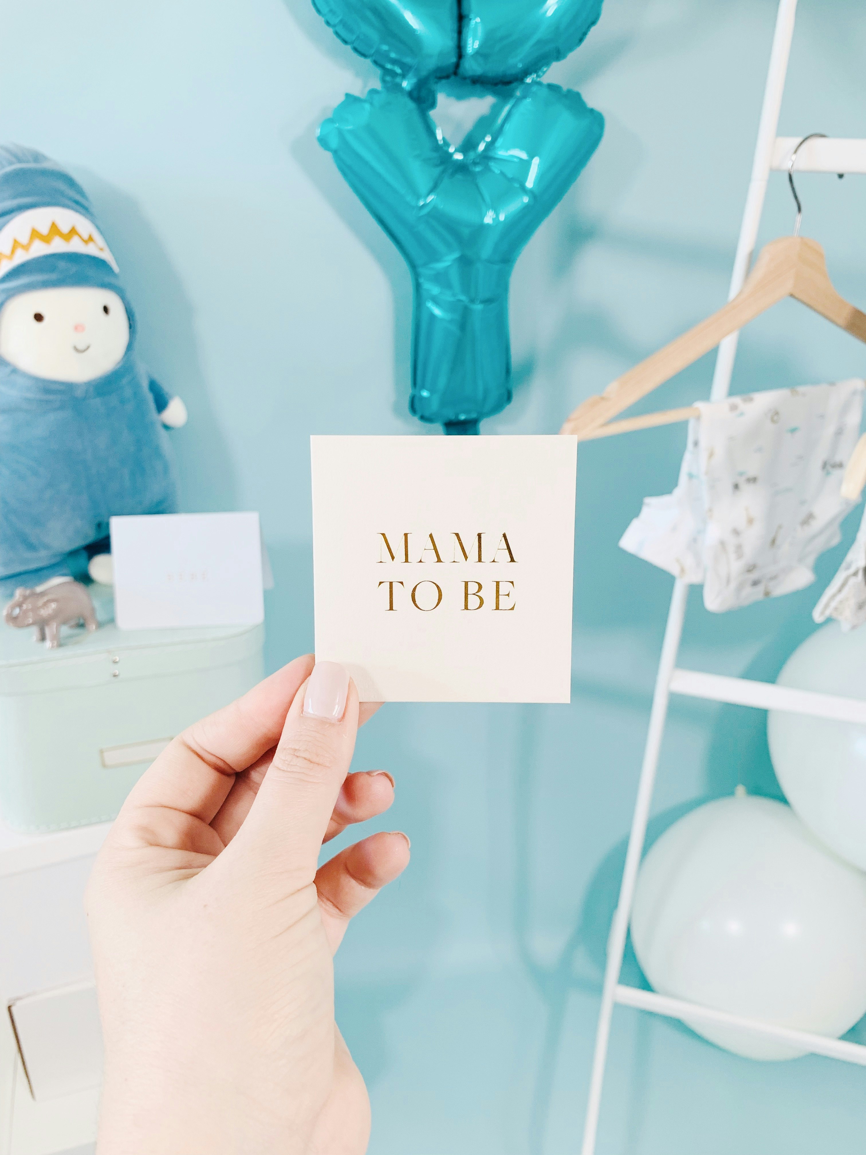 mama to be printed card